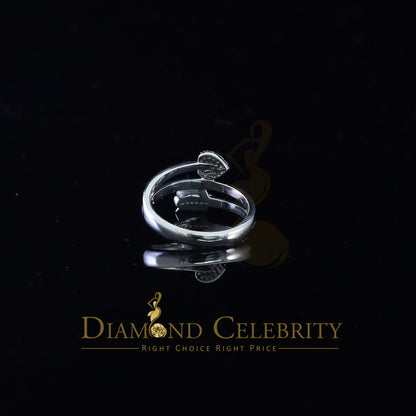 DiamondCelebritees 0.59ct Cubic Zirconia 925SterlingWhiteSilver Arrow Womens/Men's Ring Size 8