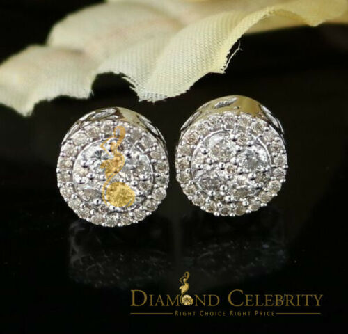 DiamondCelebritees 1.00ct Carat Diamond Stud Earrings for Women White Sterling Silver stud for men