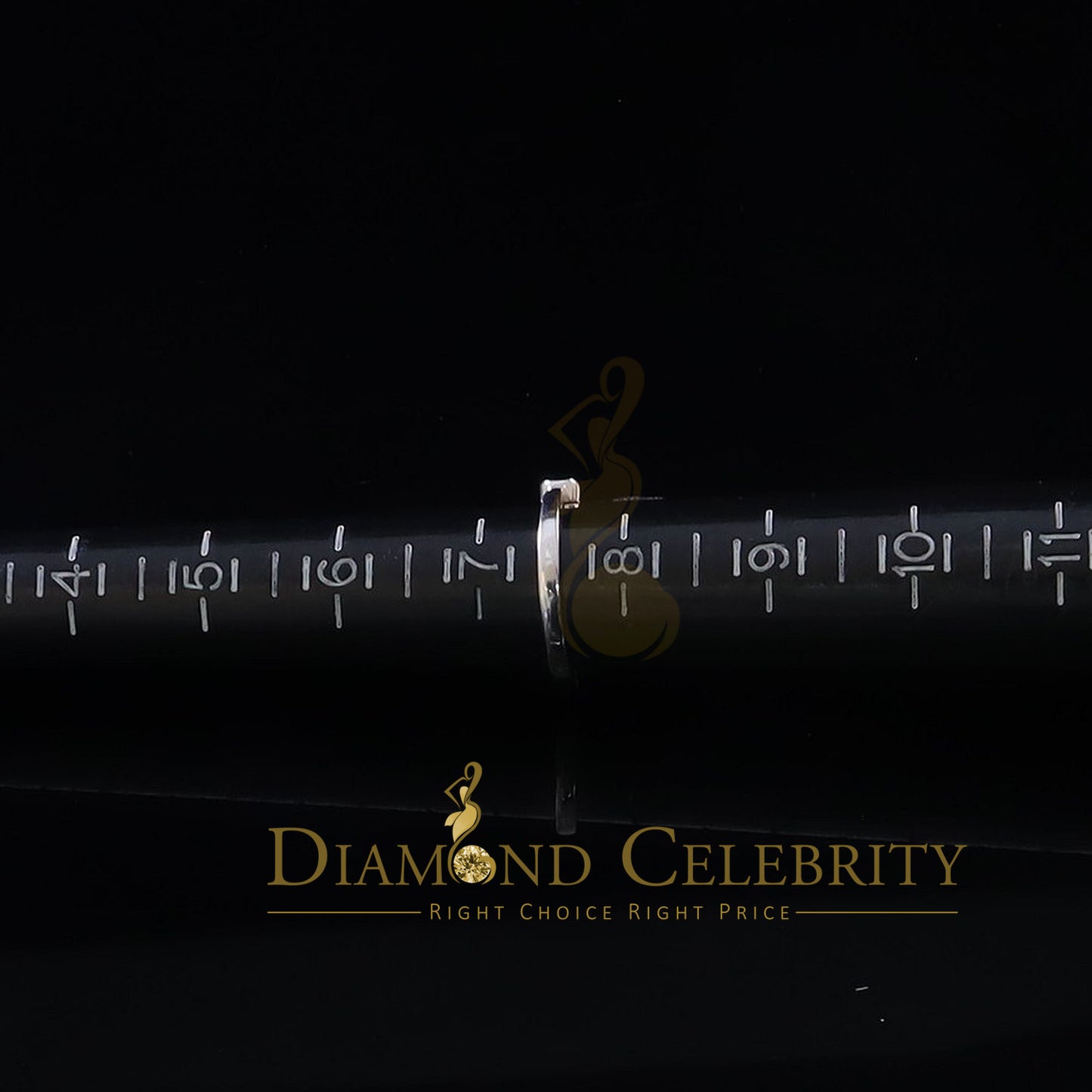 DiamondCelebritees 925 Sterling White Silver with 1.50ct Cubic Zirconia Angel Wing Ring Size 7.5