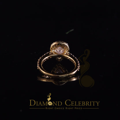 King Of Blings  10K Yellow Gold 2.50CT 'VVS' 'FL' D clr Pear Cut Moissonite Womens Ring Size 7