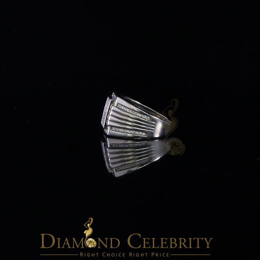 DiamondCelebritees 1.50ct Iced Out White Cubic Zirconia Fashion Luxury Big Ring For Men Size 11