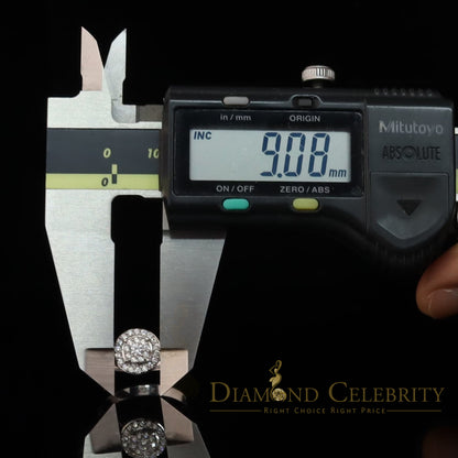 DiamondCelebritees 925 Women's White Silver 1.25ct CZ Round shape 2pcs Bridal /Engagement Ring SZ 7