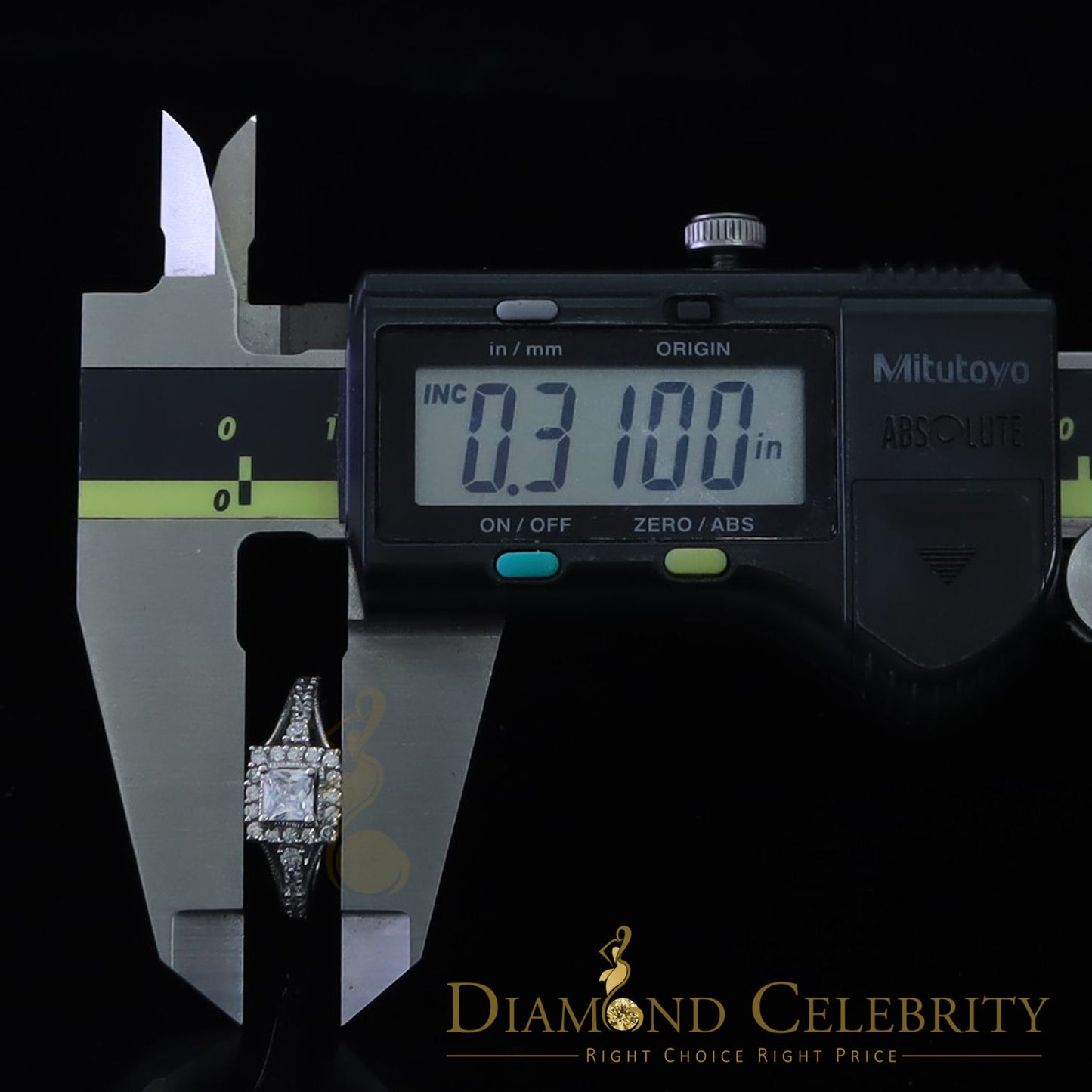 DiamondCelebritees 1.0CT 925 Sterling Silver White Ladies Ring Cubic Zirconia Ring Size 7