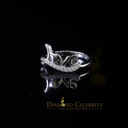 DiamondCelebritees White 925 Sterling Silver 0.25ct Cubic Zirconia Womens Engagement Love Ring SZ 6