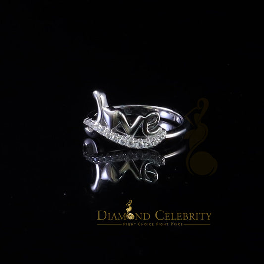 DiamondCelebritees White 925 Sterling Silver 0.25ct Cubic Zirconia Womens Engagement Love Ring SZ 6