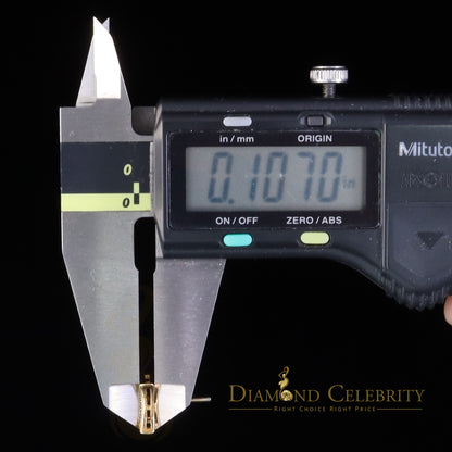 DiamondCelebritees 0.20ct Diamond 925 Sterling Silver Yellow Kite Earrings For Men's / Women's