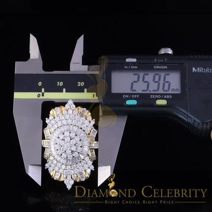 DiamondCelebritees 11.00ct Cubic Zirconia 925 Sterling Silver Yellow Cocktail Womens Ring Size 9