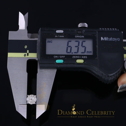 DiamondCelebritees 0.50CT Real Diamond 10K Real Yellow Gold Men's/Women's Stud Round Earring