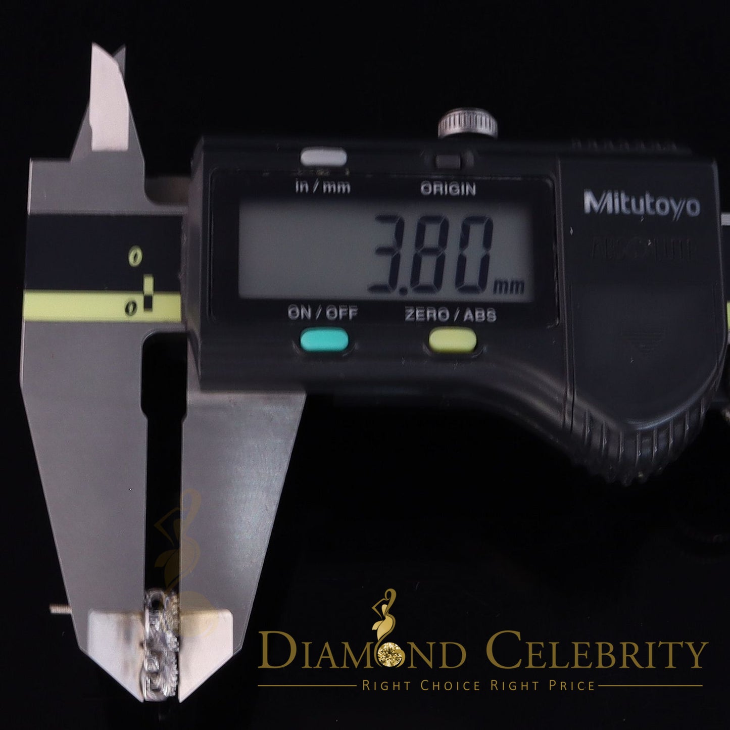 DiamondCelebritees  White 0.35ct Cubic Zirconia 925 Silver Men's & Women's Fleur de Lis Earrings