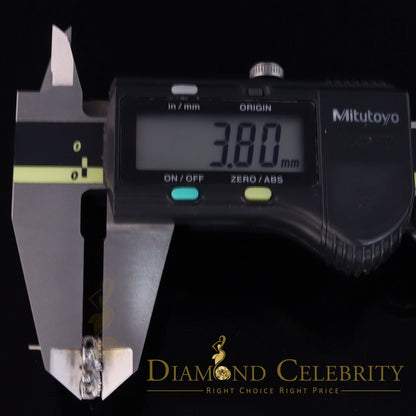 DiamondCelebritees  White 0.35ct Cubic Zirconia 925 Silver Men's & Women's Fleur de Lis Earrings