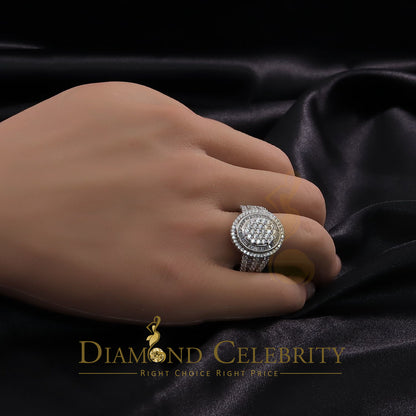 DiamondCelebritees 925 Sterling silver White Cubic Zirconia 5.0ct Oval Womens Engagement Ring SZ 8