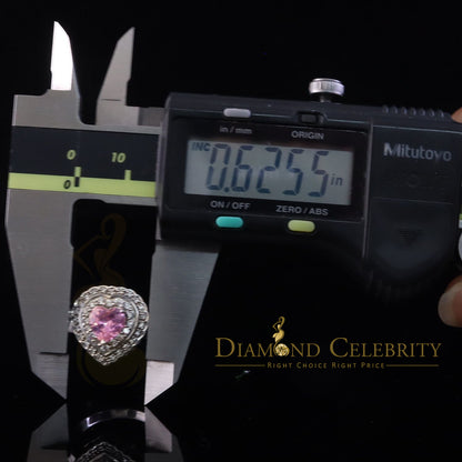 DiamondCelebritees 925 White Sterling Silver 3.90ct Cubic Zirconia Promise Heart Ring Size 7.5