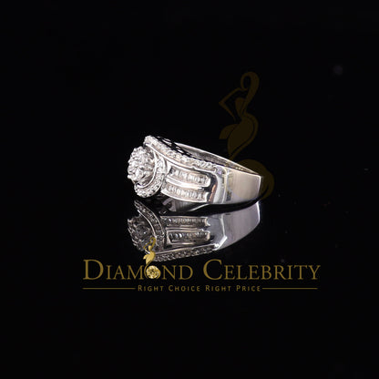 DiamondCelebritees 925 Sterling Silver 1.70ct White Cubic Zirconia Engagement Womens Ring Size 8