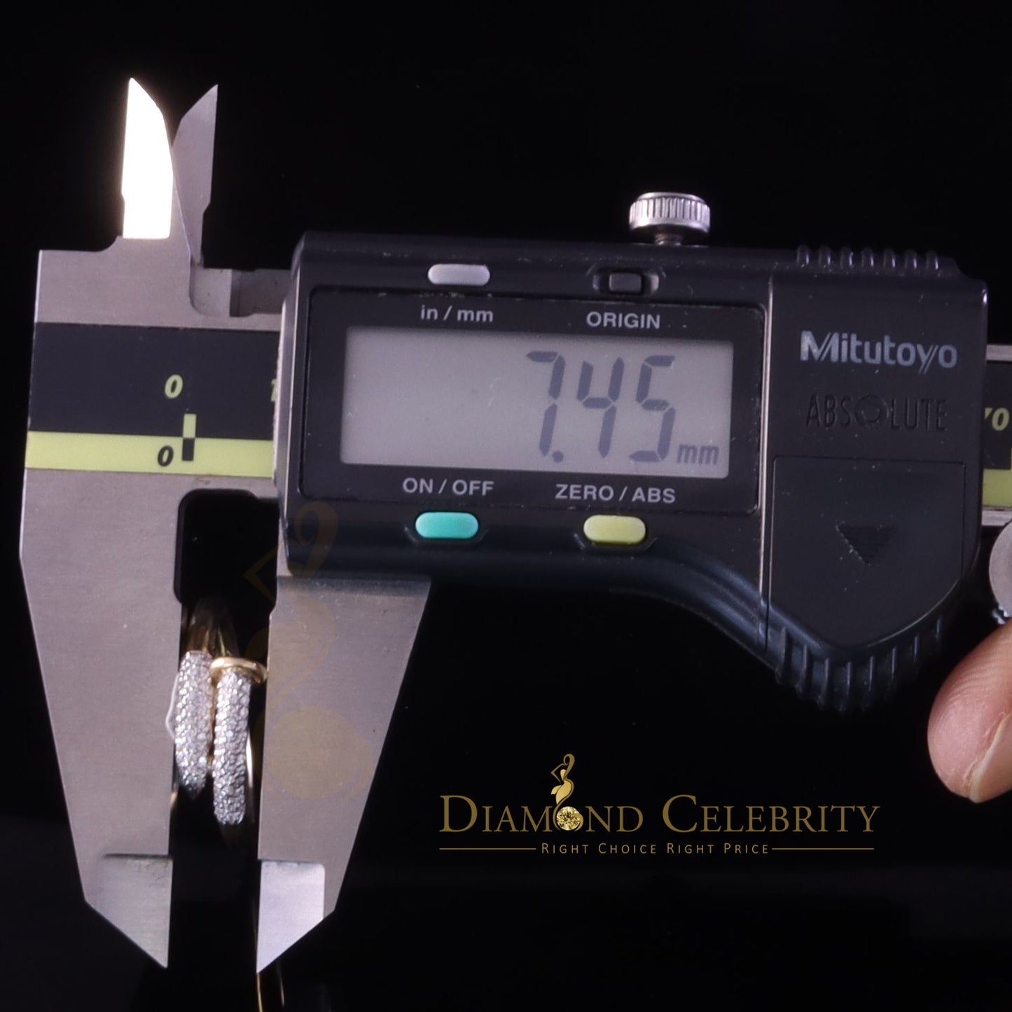 DiamondCelebritees 0.52ct Cubic Zirconia Yellow Sterling Silver Men's/ Women Engagement Ring Size 8