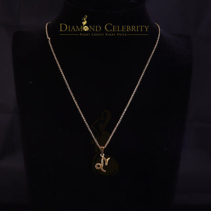 DiamondCelebritees 0.50ct Cubic Zirconia Yellow Silver CAPRICORN JANUARY Month Pendant Men & Women