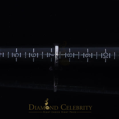 DiamondCelebritees 925 White Silver 2.10ct Cubic Zirconia Round Engagement For Women's Ring Size 07