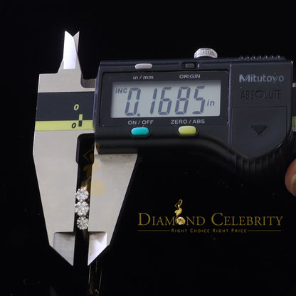 DiamondCelebritees 925 Yellow Silver Cubic Zirconia 1.25 ct Past Present Future Women's Ring Size 7