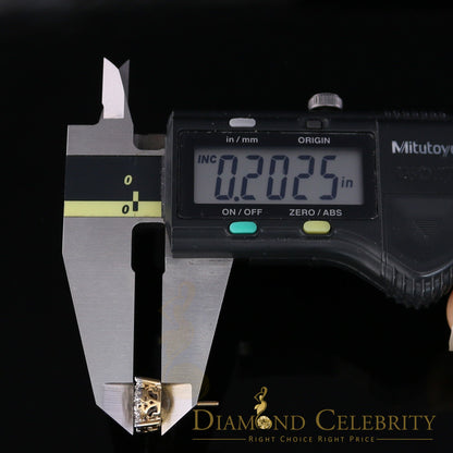 DiamondCelebritees Men's/Women's 10K Real Yellow Gold with 1.20CT Real Diamond Stud Earrings