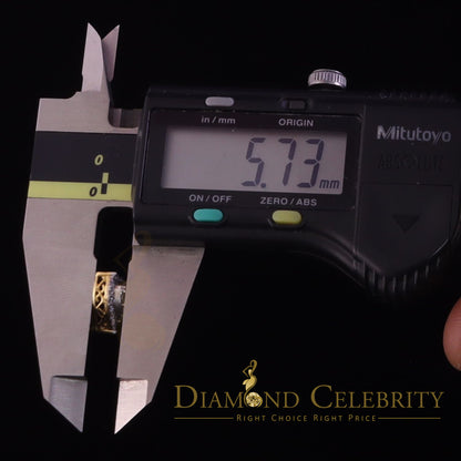 DiamondCelebritees Genuine 1.10ct Vvs 'D' Color Moissanite Heart Earring 10k Real Yellow Gold