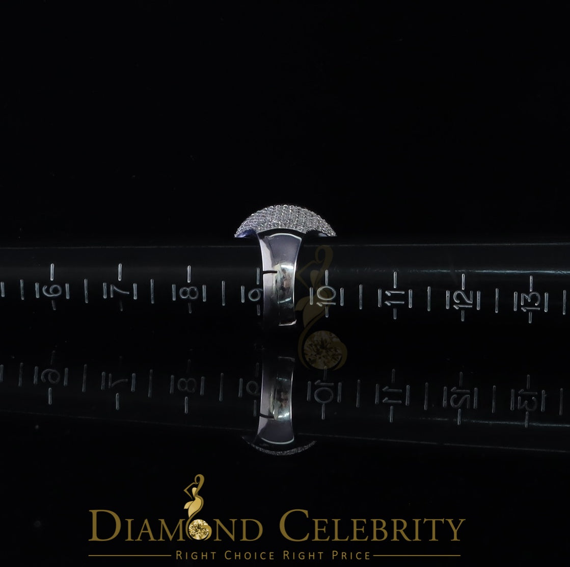 DiamondCelebritees Yellow Sterling Silver11.50ct Cubic Zirconia Men Ring Gift Size from 9.5 to 11.5
