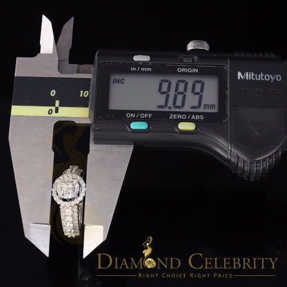 DiamondCelebritees 3.20ct Cubic Zirconia White Silver Womens Round Bridal Womens Ring Size 7