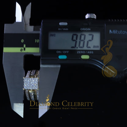 DiamondCelebritees 925 Sterling Yellow Silver Square 2.12ct Cubic Zirconia Womens Ring Size 7