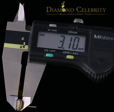 DiamondCelebritees 0.25ct Diamond 925 Silver Yellow Square Earring For Men's / Women's