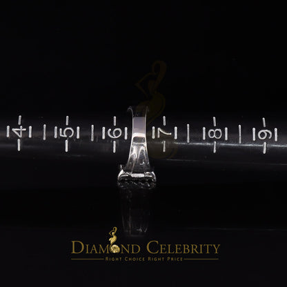 DiamondCelebritees 925 White Silver Square 1.10ct Cubic Zirconia Engagement Womens Ring Size 6.5