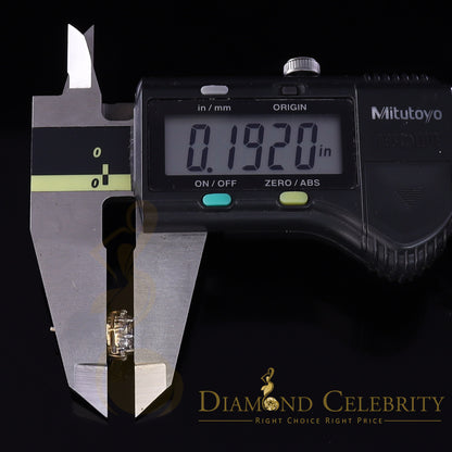 DiamondCelebritees 10K Real Yellow Gold w/Real 1.33 CT Diamond Men's/Women's Stud Earring