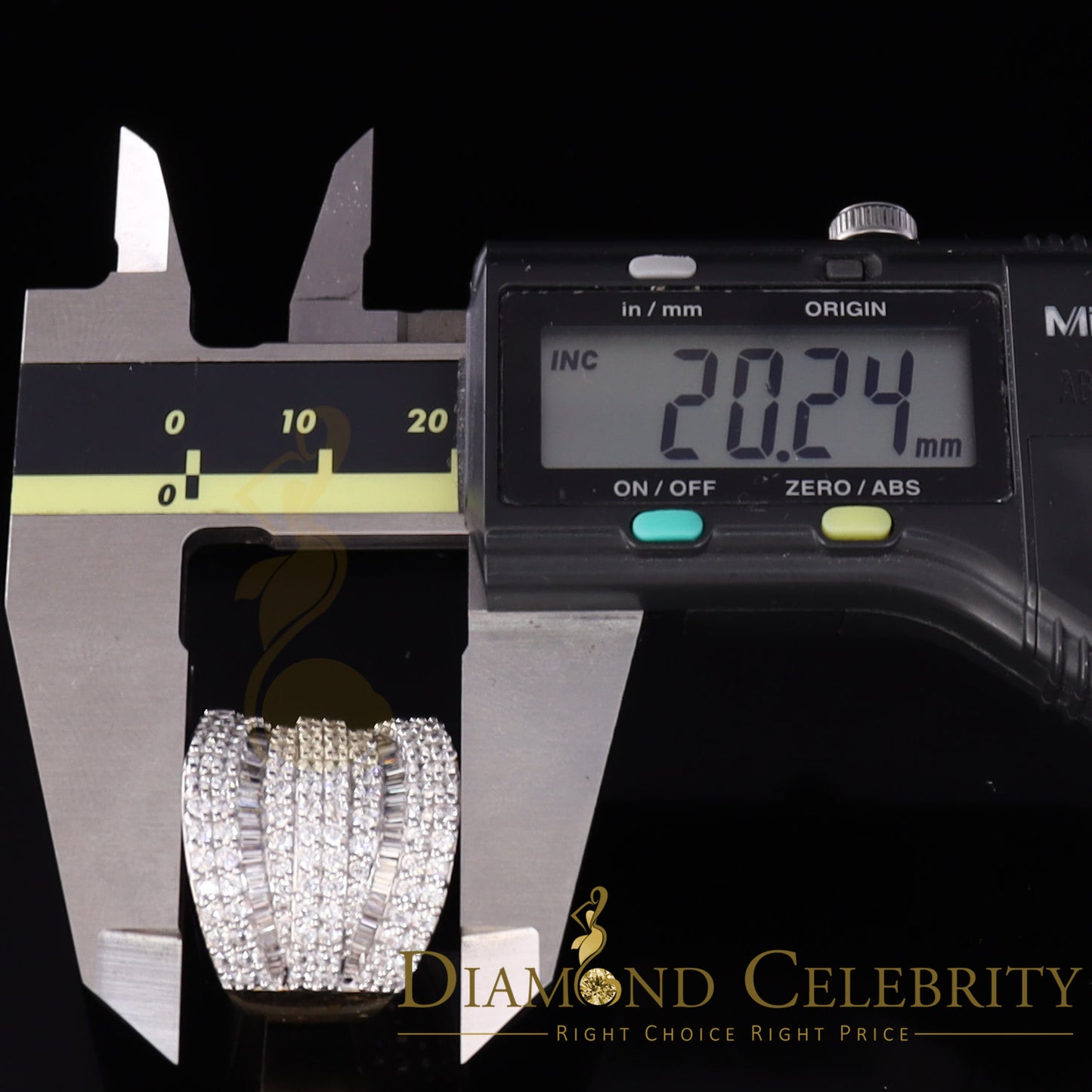 DiamondCelebritees 7.75ct Round/Baguette Cubic Zirconia Cocktail Yellow Sterling Silver Ring Size 7