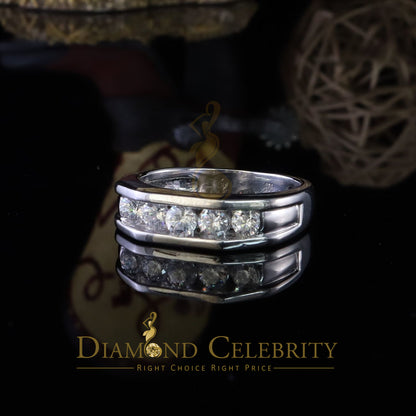 DiamondCelebritees  Sterling Silver 925 White 1.0ct Cubic Zirconia Men's Ring Size 11