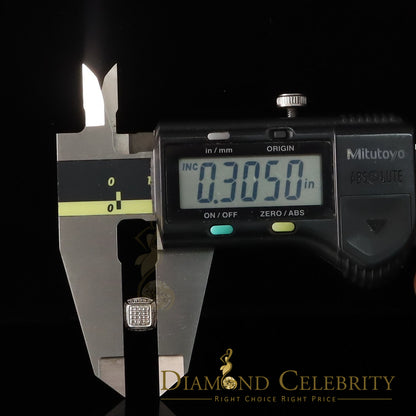 DiamondCelebritees 0.10ct Diamond Stud Earrings For Women White 925 Silver Stud For Unisex