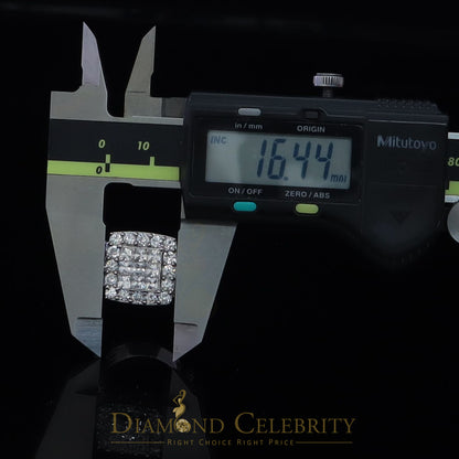 DiamondCelebritees 925 Sterling White Silver Round Cubic Zirconia Luxury Bridal Set Ring Size 8