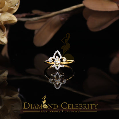 DiamondCelebritees 0.30ct Cubic Zirconia Yellow 925 Sterling Silver Saints Womens Gifts Ring Size 7