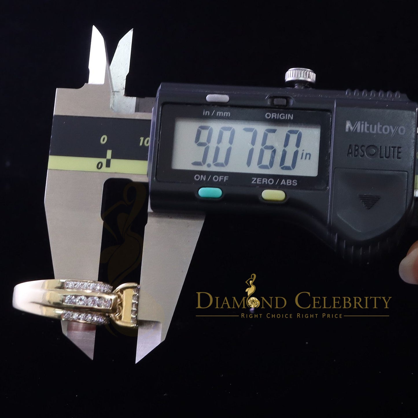 DiamondCelebritees 925 Sterling Yellow Silver Square 2.12ct Cubic Zirconia Womens Ring Size 7