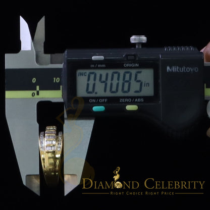 DiamondCelebritees 925 Sterling Silver Yellow 1.75ct Cubic Zirconia Women's/Men's Ring Size 10