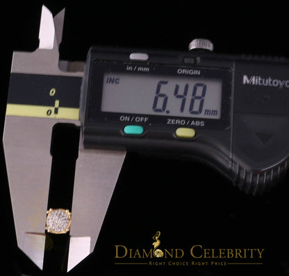 DiamondCelebritees 0.15ct Diamond 925 Sterling Silver Yellow For Men's / Women's Round Earrings