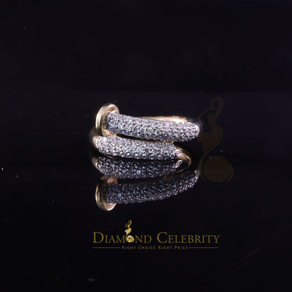 DiamondCelebritees 0.70ct Cubic Zirconia Yellow Sterling Silver Men's/ Women Ring Engagement SZ 6.5