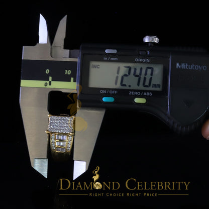 DiamondCelebritees 925 Yellow 2.25ct Cubic Zirconia Silver Cinderella Engagement Woman's Ring SZ 8