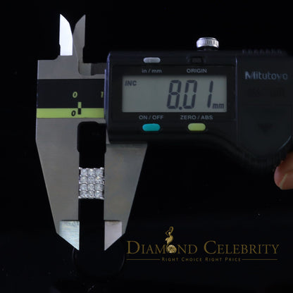 DiamondCelebritees 925 White Silver Square 1.10ct Cubic Zirconia Engagement Women's Ring Size 8