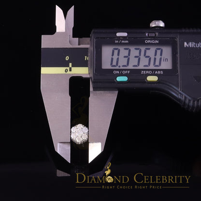 Diamondcelebritees 925 Silver White 1.50ct VVS 'D' Men's & Womens Moissanite Floral Stud Earrings