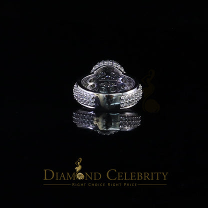 DiamondCelebritees White Cubic Zirconia 5.20ct Hip Hop Rapper Engagement Rings For Men Size 10