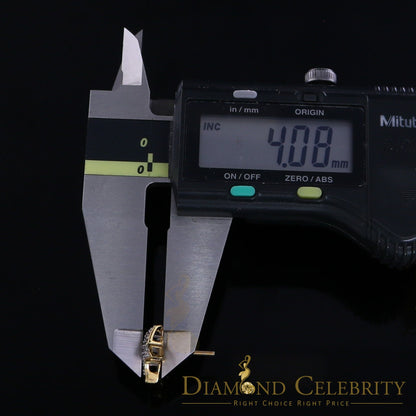 DiamondCelebritees 10K Real Yellow Gold Real Diamond 0.50CT Men's/Women's shape Star Stud Earrings