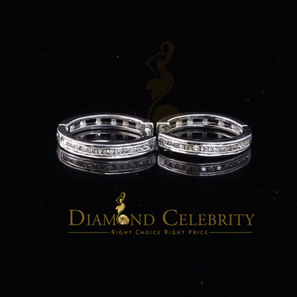 DiamondCelebritees 925 Sterling White Silver 0.25ct Round Diamond Stud men's / Womens Stud Earrings