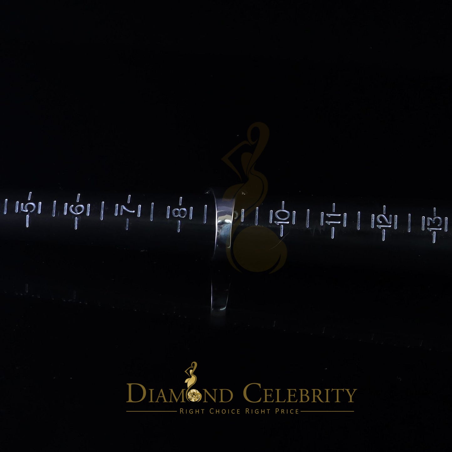 DiamondCelebritees Diamond Celebrity 6.0ct Cubic Zirconia White Silver Men's Square Ring Size 9