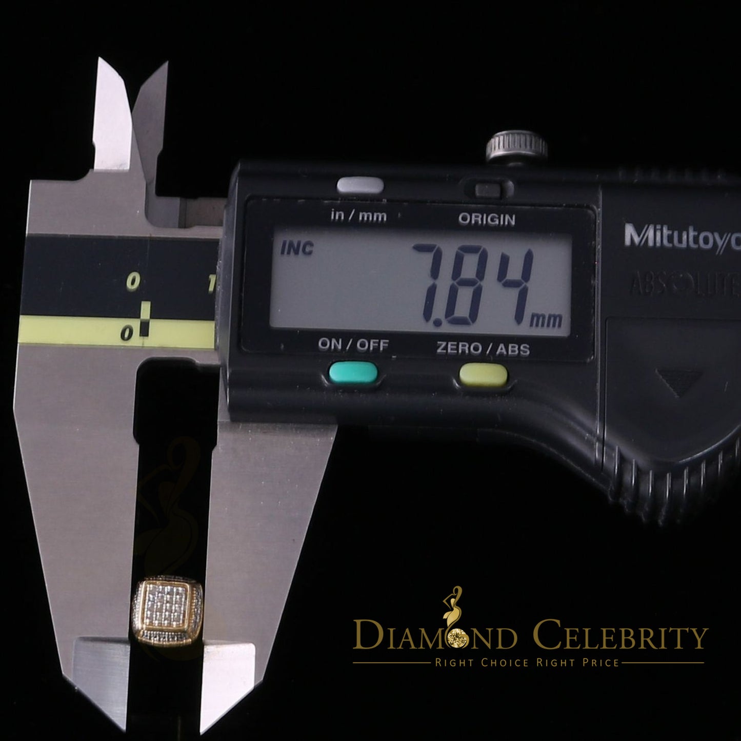 DiamondCelebritees 0.10ct Diamond Stud Earrings For Women Yellow 925 Sterling Silver Stud For unisex