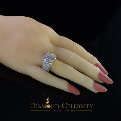 DiamondCelebritees Diamond Celbrity 2.03ct Cubic Zirconia White Silver Womens Square Ring Size 7