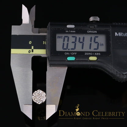 DiamondCelebritees 1.25CT Real Diamond with 10K Real Yellow Gold Men's/Women's Stud Earrings