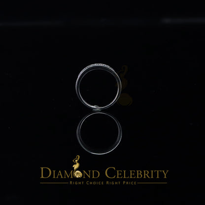 DiamondCelebritees 0.50ct Cubic Zirconia Sterling White Silver Round Engagement Women's Ring Size 7