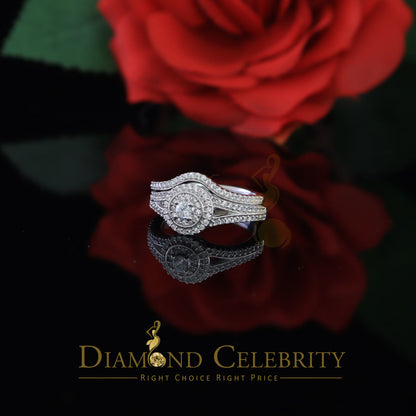 DiamondCelebritees 1.20CT Wedding White Ring For Women 925 Sterling Silver Cubic Zirconia Size 7